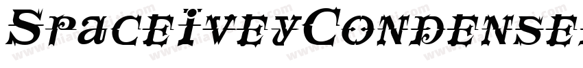 SpaceIveyCondensed Italic字体转换
